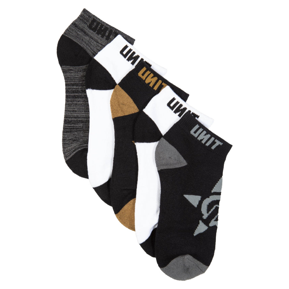 Unit | Youth Vital Bamboo Socks Lo-Lux 5 Pack (Multi)