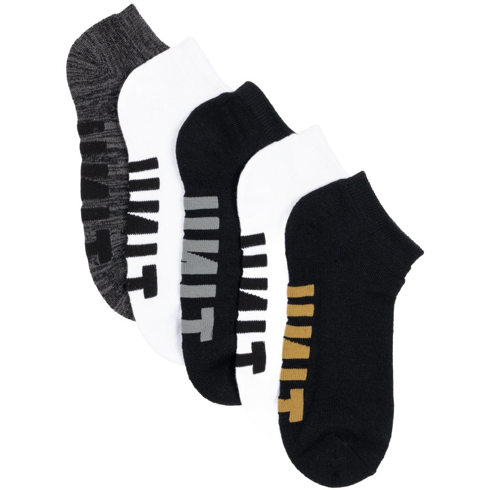 Unit | Mens Essential No Show Bamboo Socks 5 Pack (Multi)