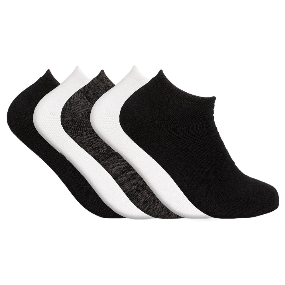Unit | Mens Essential No Show Bamboo Socks 5 Pack (Multi)