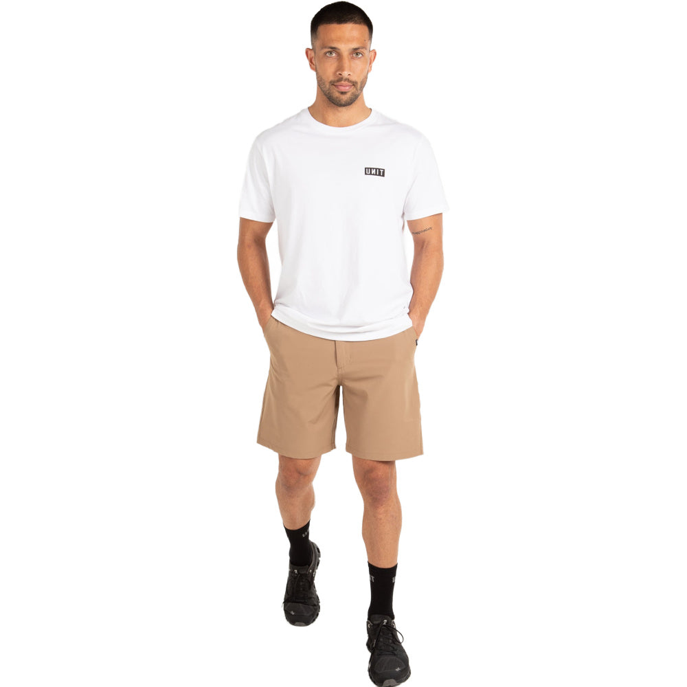 Unit | Mens Flexlite Lightweight Stretch 19" Shorts (Khaki)