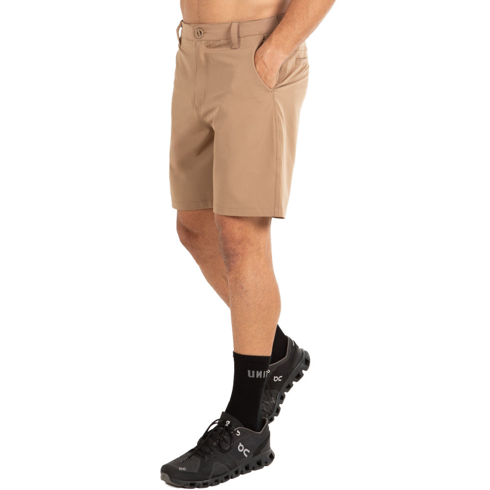 Unit | Mens Flexlite Lightweight Stretch 19" Shorts (Khaki)