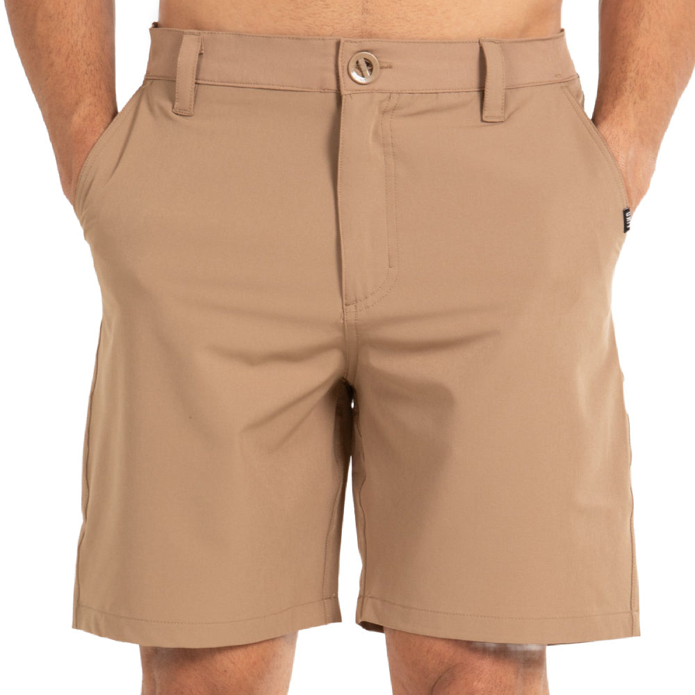 Unit | Mens Flexlite Lightweight Stretch 19" Shorts (Khaki)