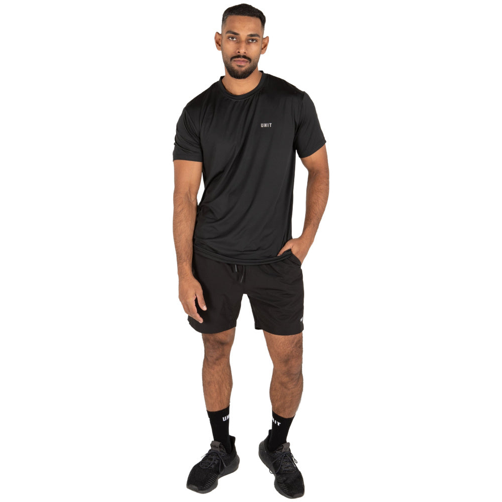 Unit | Mens Pro Flex Performance T-Shirt (Black)