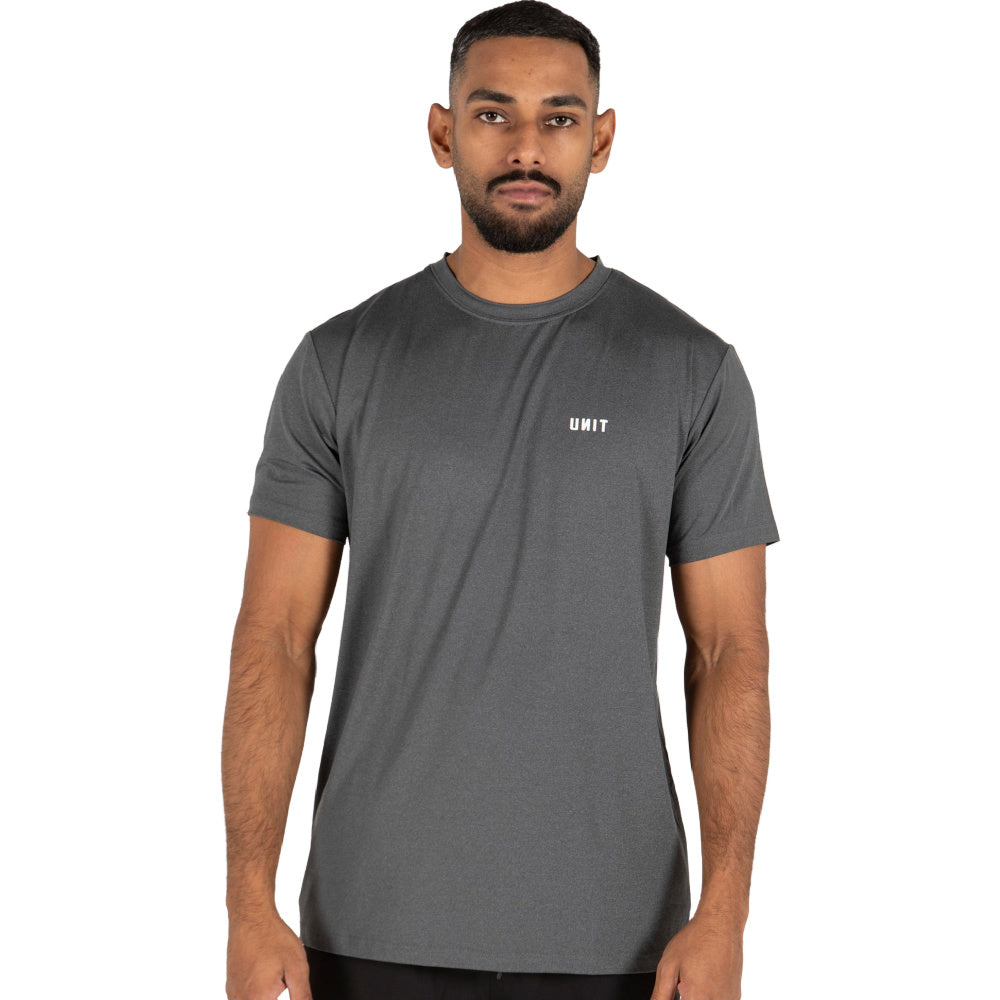 Unit | Mens Pro Flex Performance T-Shirt (Char Heather)