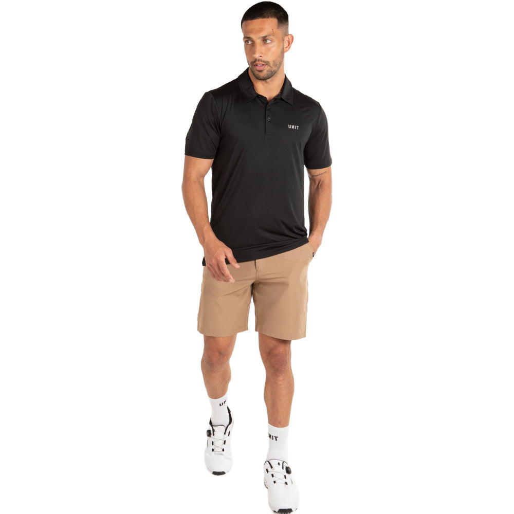 Unit | Mens Pro Flex Polo (Black)