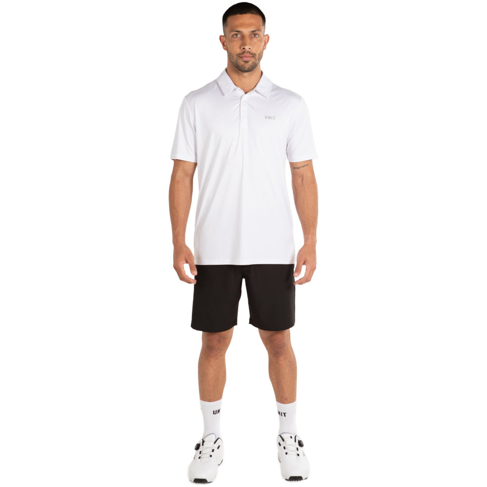 Unit | Mens Pro Flex Polo (White)