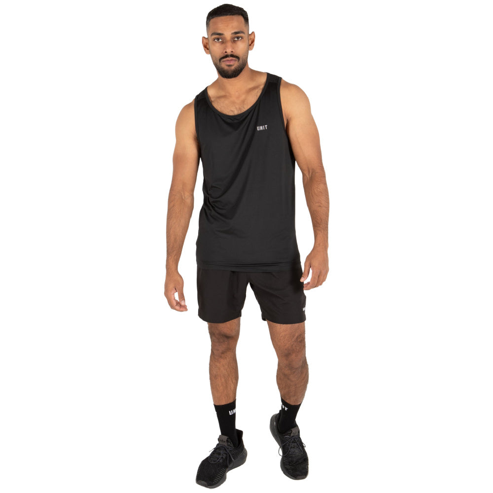 Unit | Mens Pro Flex Sports Tank (Black)