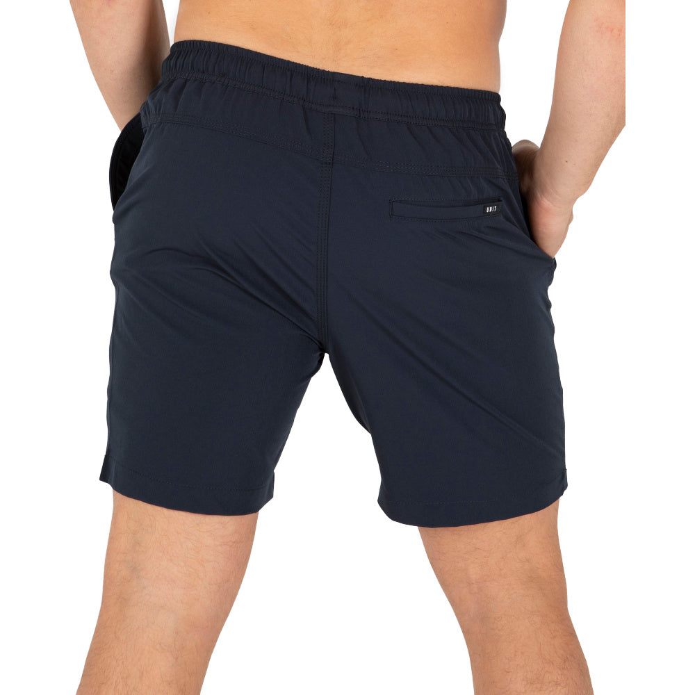 Unit | Mens Block Elastic 16" Shorts (Navy)