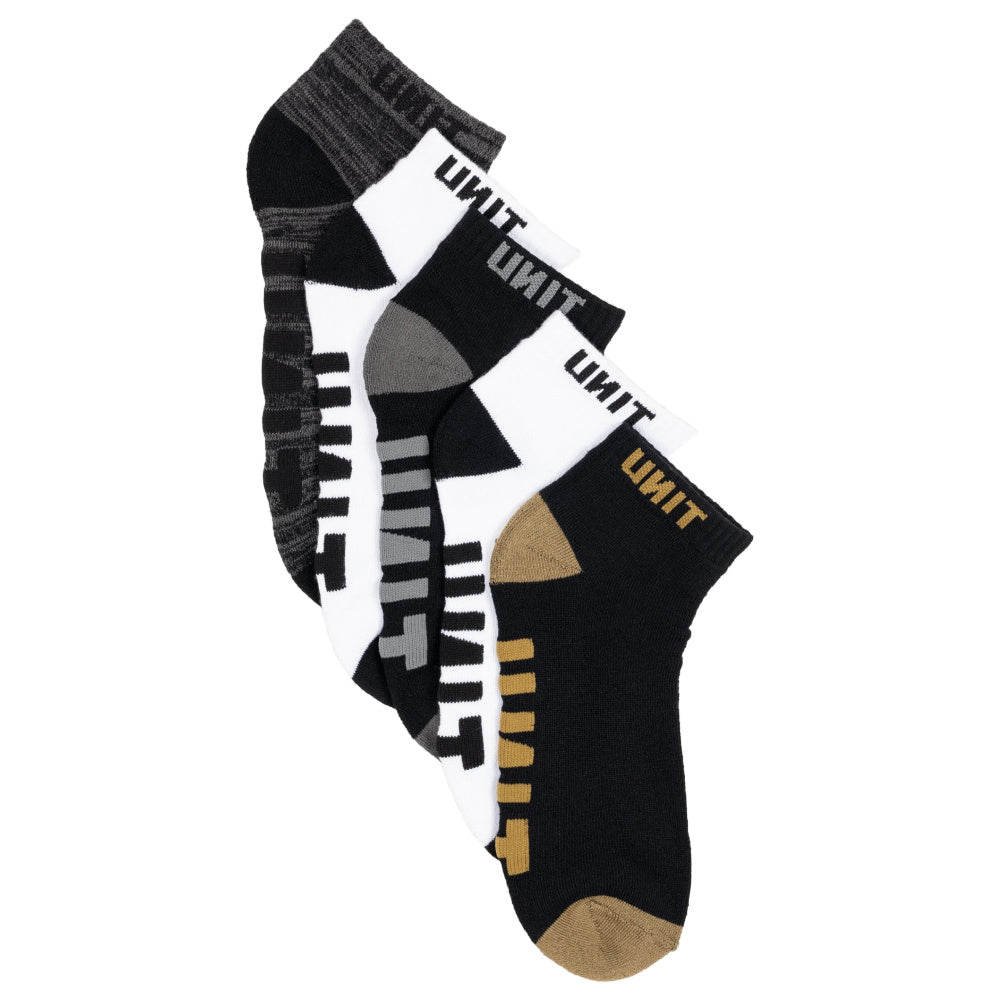 Unit | Mens Vital Lo Lux Bamboo Socks 5 Pack (Multi)
