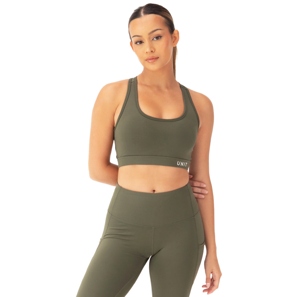 Unit | Womens Control Sports Bra (Military)