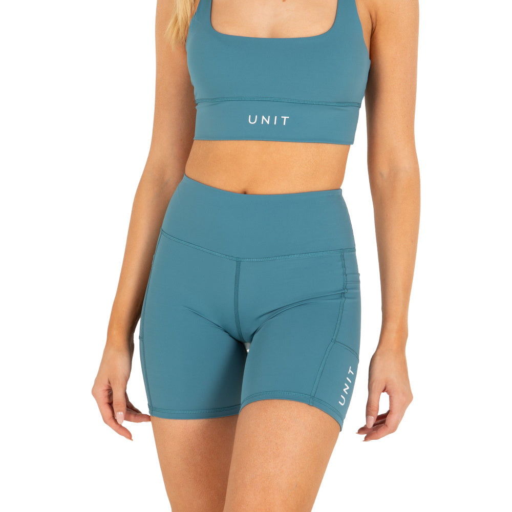 Unit | Womens Energy Active 18.5" Shorts (Jade Blue)