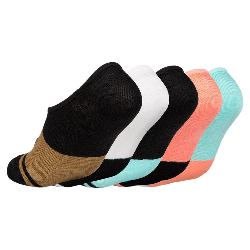 Unit | Womens Equip Invisible Bamboo Socks 5 Pack (Multi)
