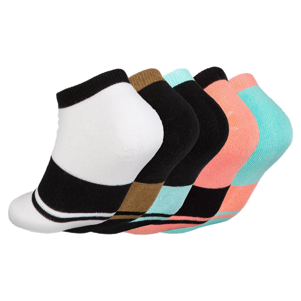 Unit | Womens Equip No Show Bamboo Socks 5 Pack (Multi)