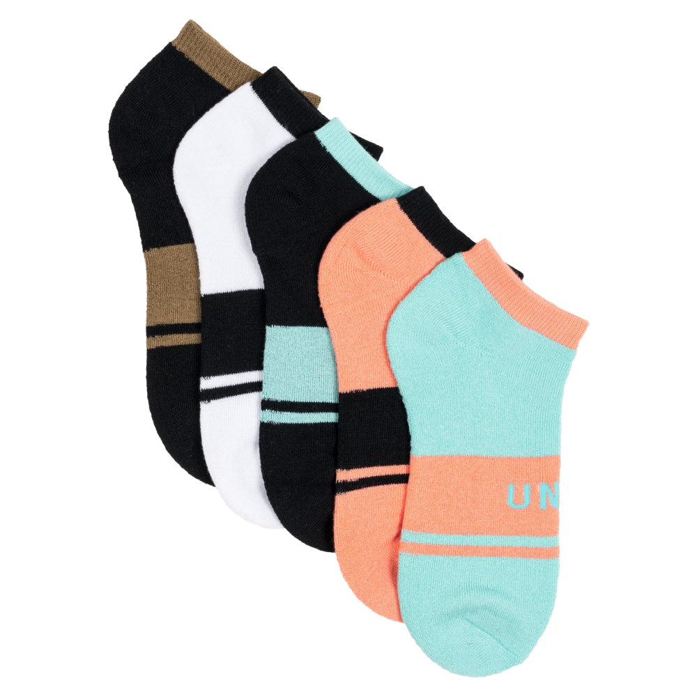 Unit | Womens Equip No Show Bamboo Socks 5 Pack (Multi)