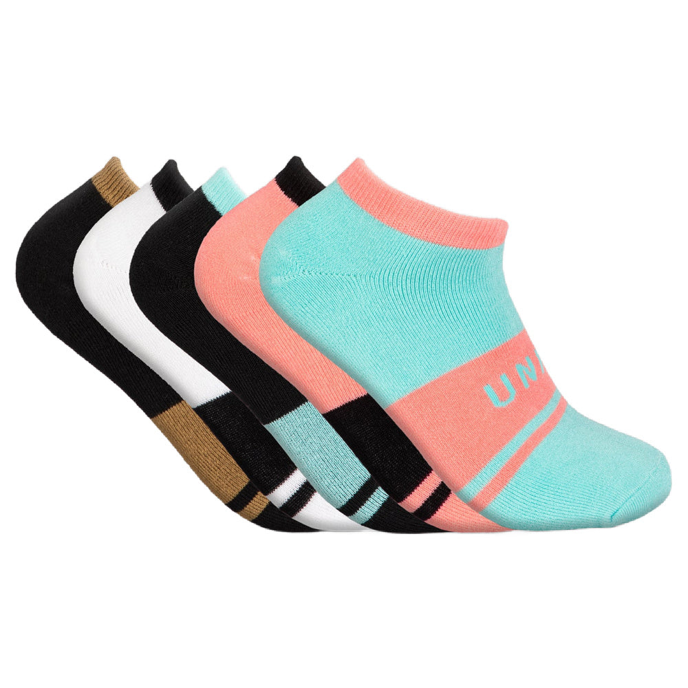 Unit | Womens Equip No Show Bamboo Socks 5 Pack (Multi)