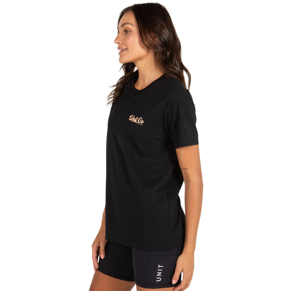 Unit | Womens Good Vibes T-Shirt (Black)