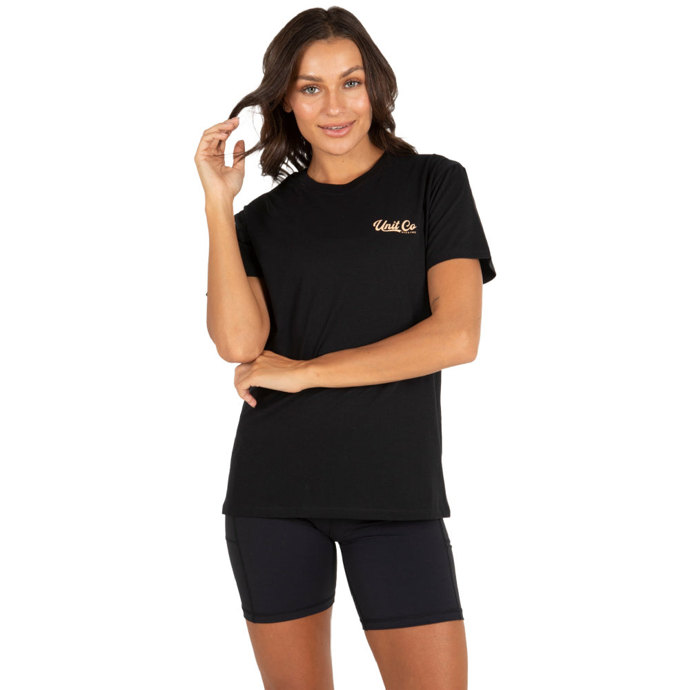 Unit | Womens Good Vibes T-Shirt (Black)