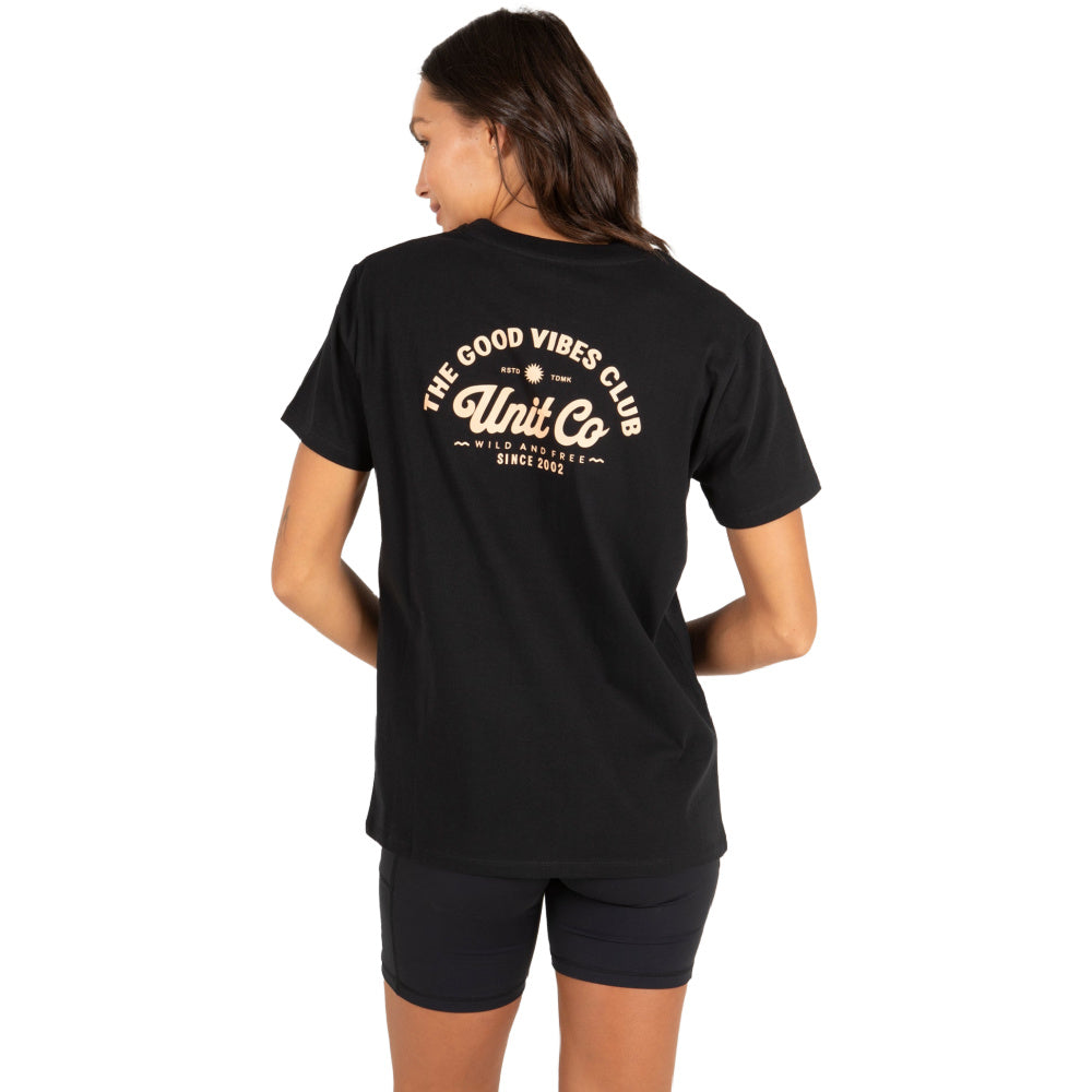 Unit | Womens Good Vibes T-Shirt (Black)