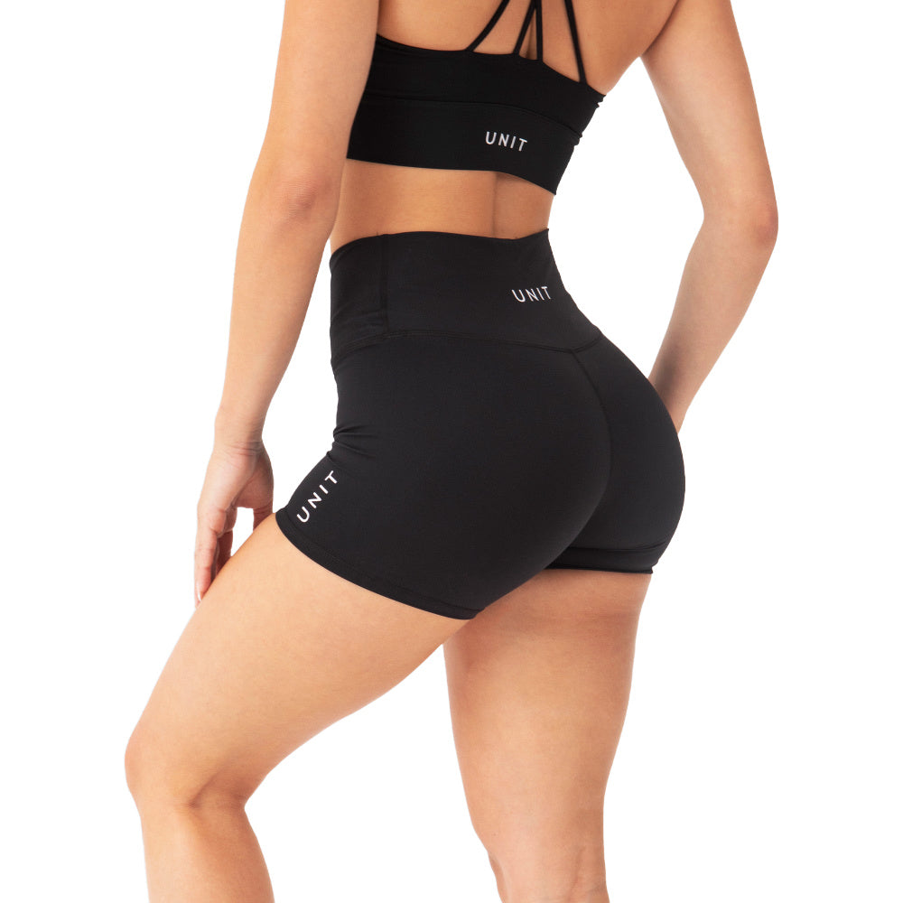Unit | Womens Tempo Mini Active Shorts (Black)