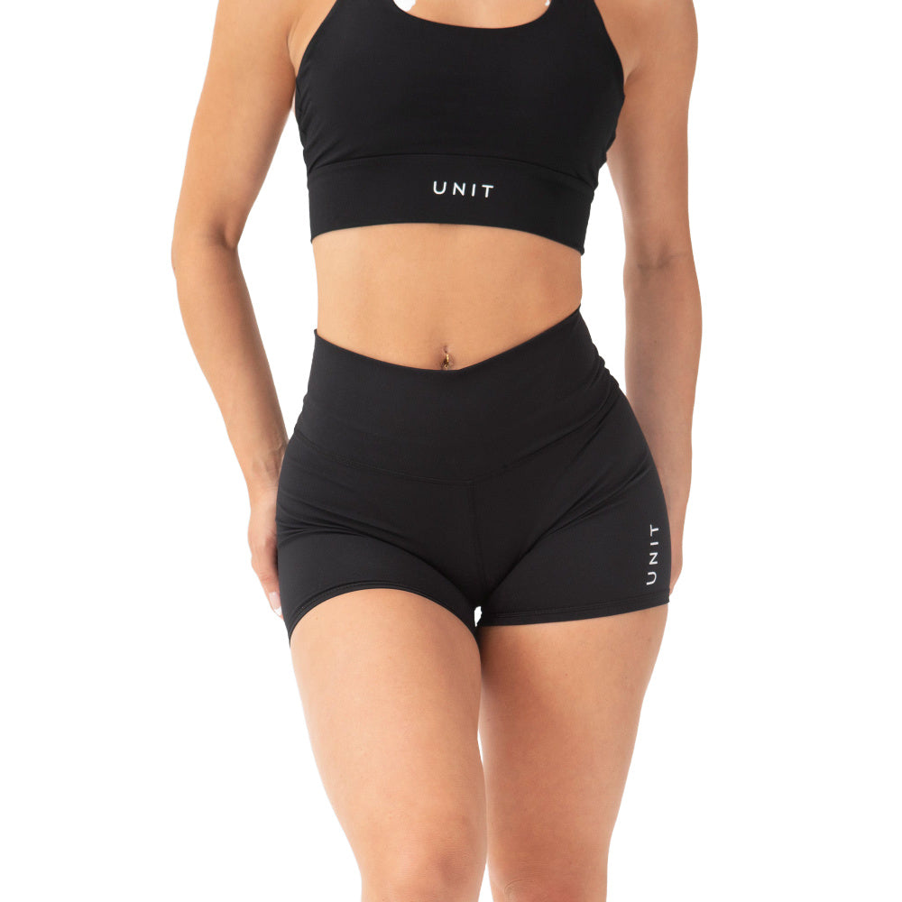 Unit | Womens Tempo Mini Active Shorts (Black)