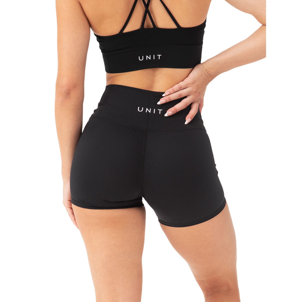Unit | Womens Tempo Mini Active Shorts (Black)
