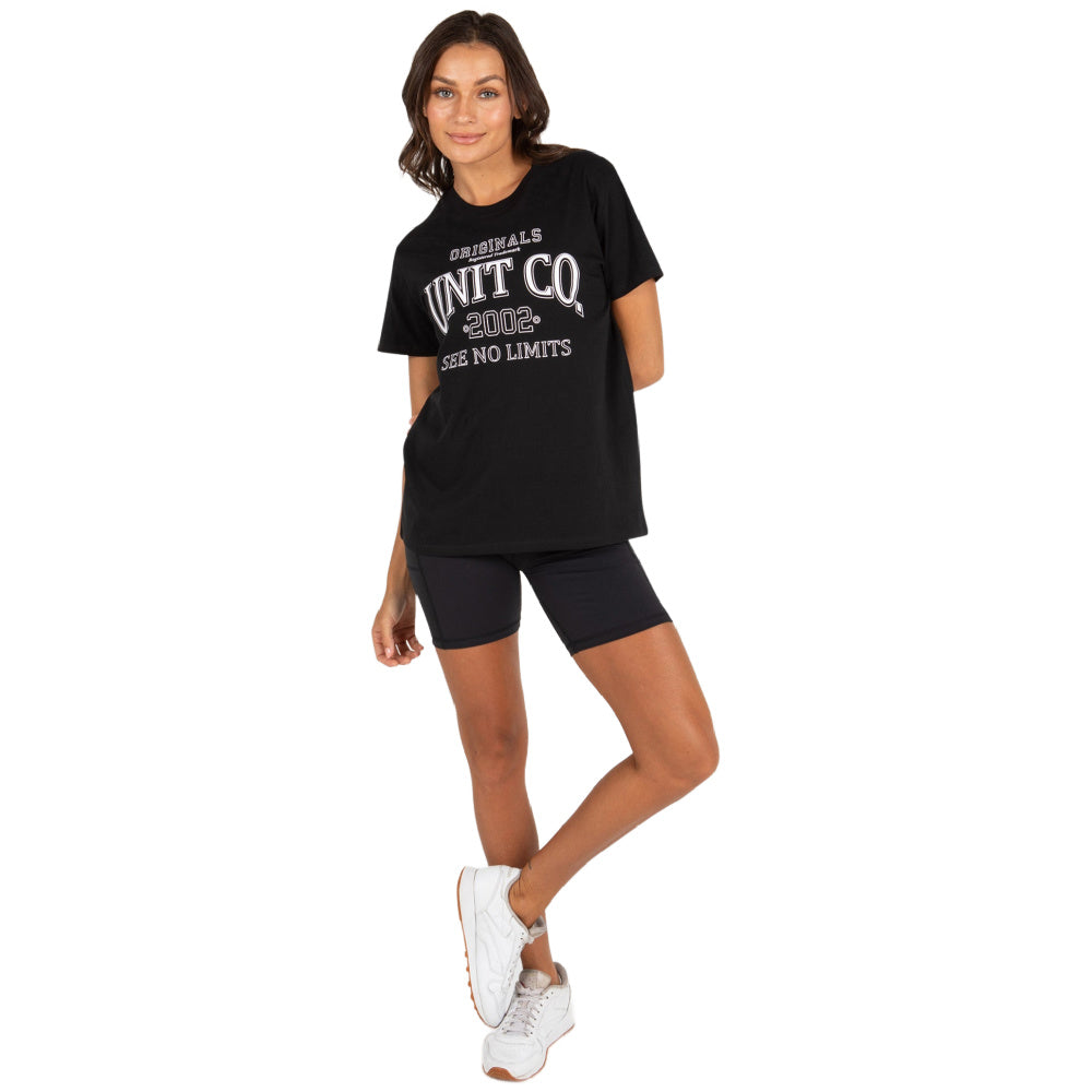 Unit | Womens Varsity T-Shirt (Black)