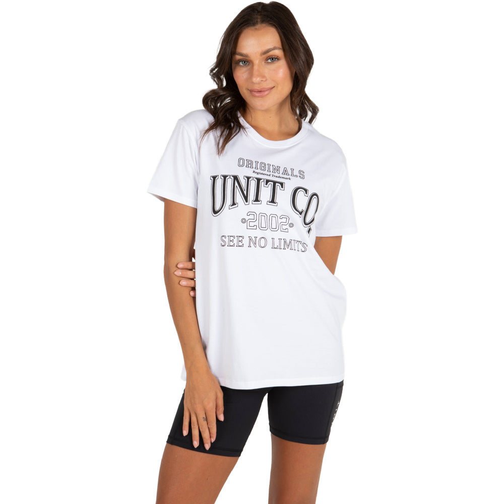 Unit | Womens Varsity T-Shirt (White)