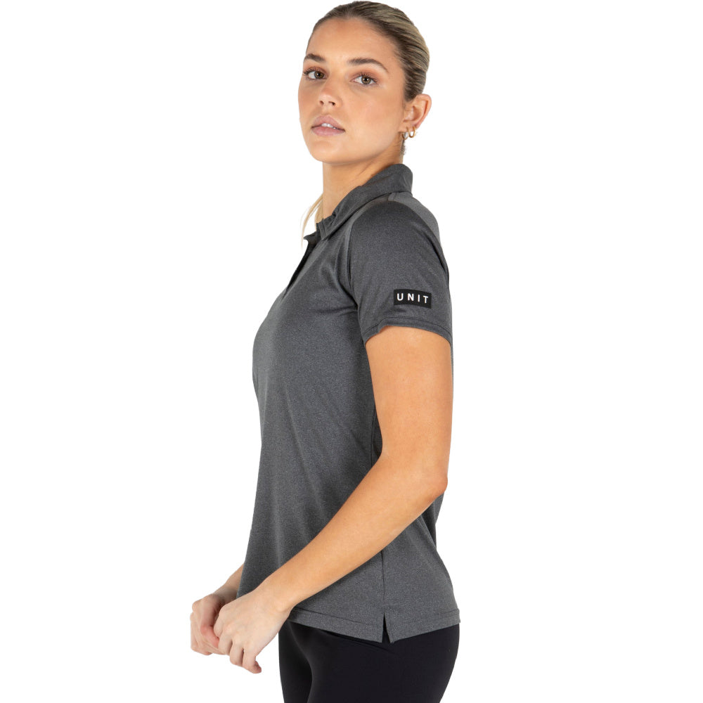 Unit | Womens Elite Flex Polo (Char Heather)