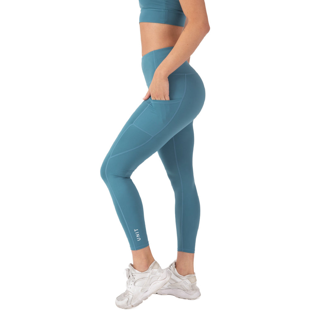 Unit | Womens Energy Active Leggings (Jade Blue)