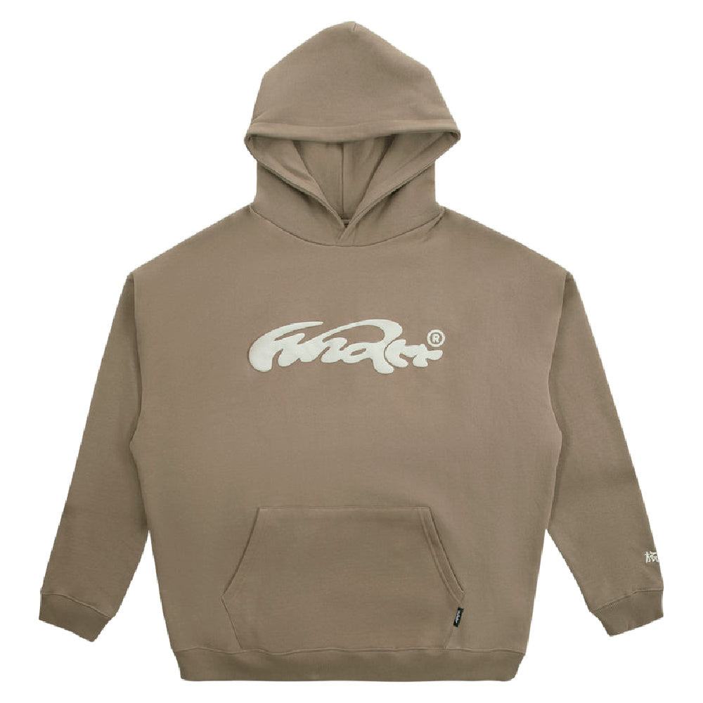 Wndrr | Mens Influx Heavy Weight Hood Sweat (Taupe)