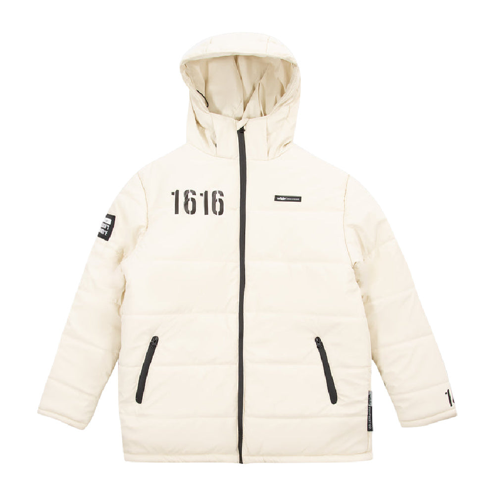 Wndrr | Mens Count It Puffer Jacket (Off White)