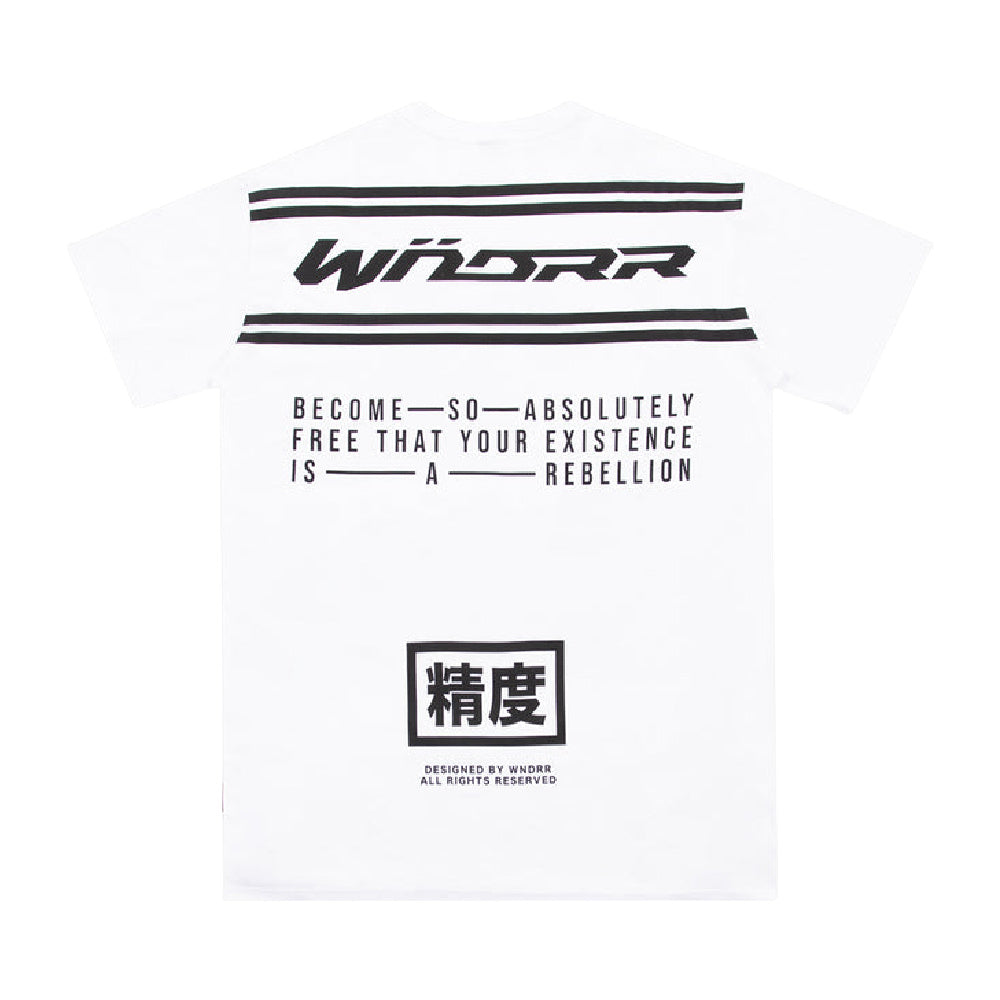 Wndrr | Mens Fortress Custom Fit Tee (White)