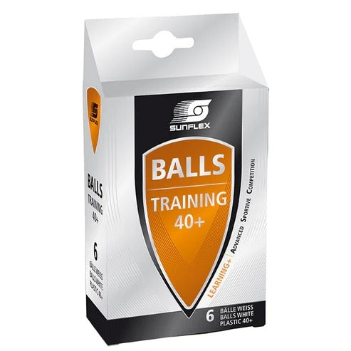 Sunflex | Training 40+ Table Tennis Balls 6Pk (White)