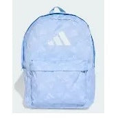 Adidas | Classic Graphic Backpack (Glow Blue/White)