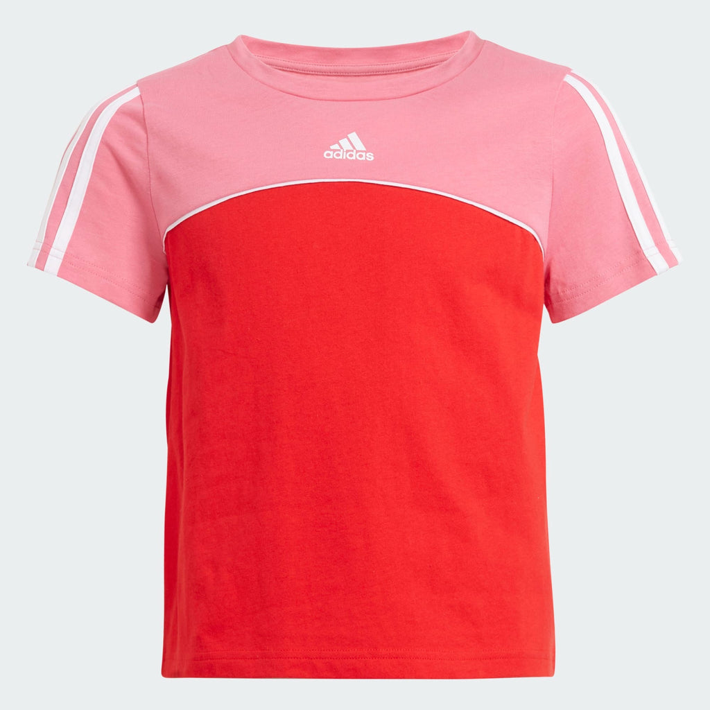 Adidas | Girls Essentials Colour Block (Red/White/Rose)
