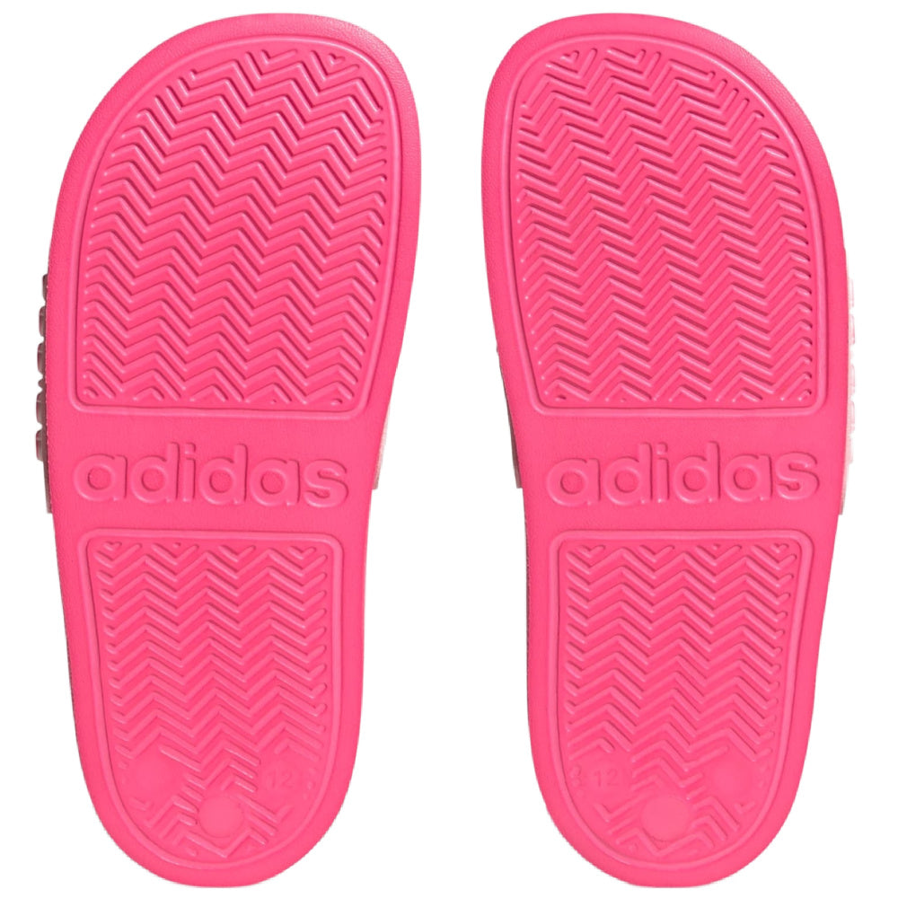 Adidas | Kids Adilette Shower Slides (Clear Pink/Cloud White/Lucid Pink)