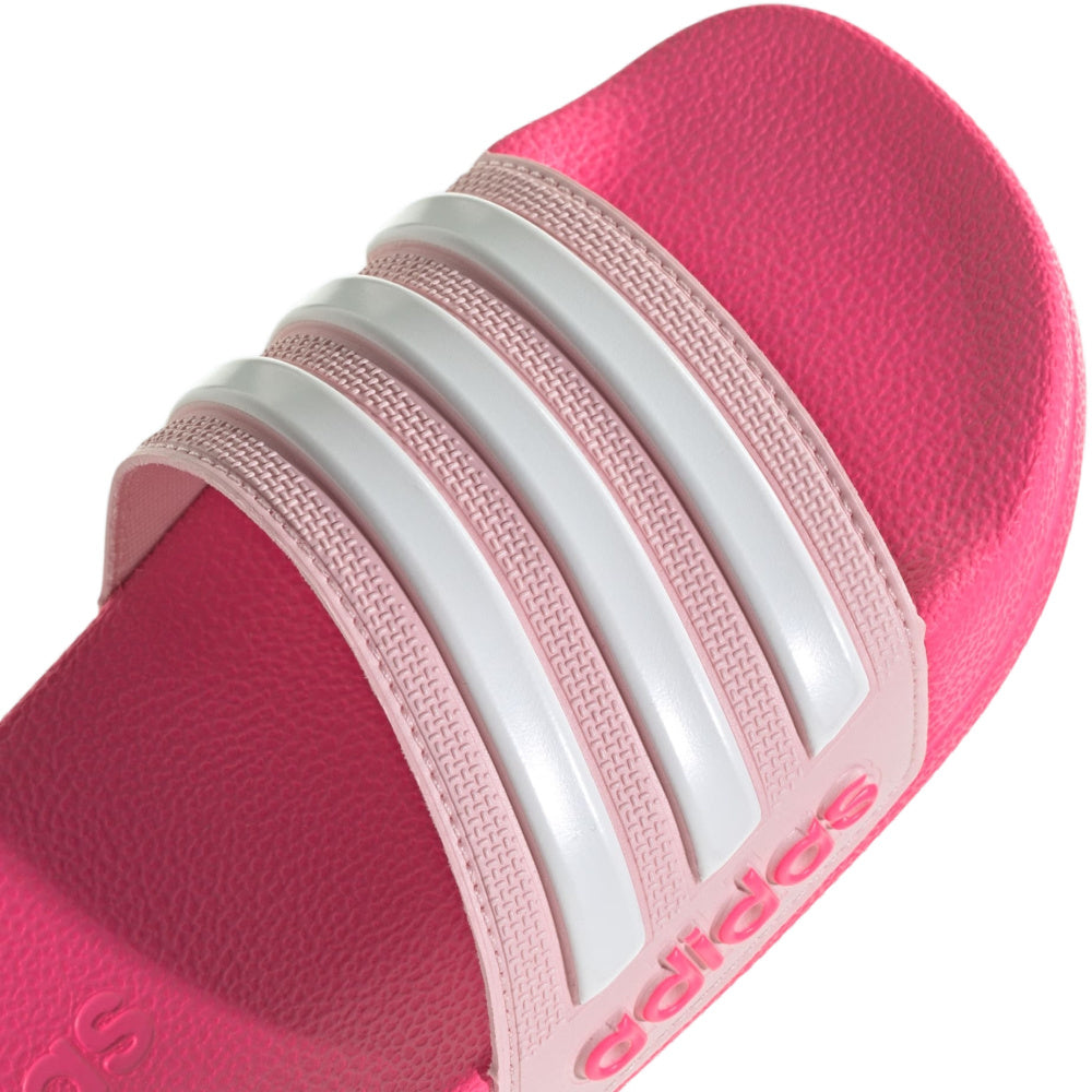 Adidas | Kids Adilette Shower Slides (Clear Pink/Cloud White/Lucid Pink)