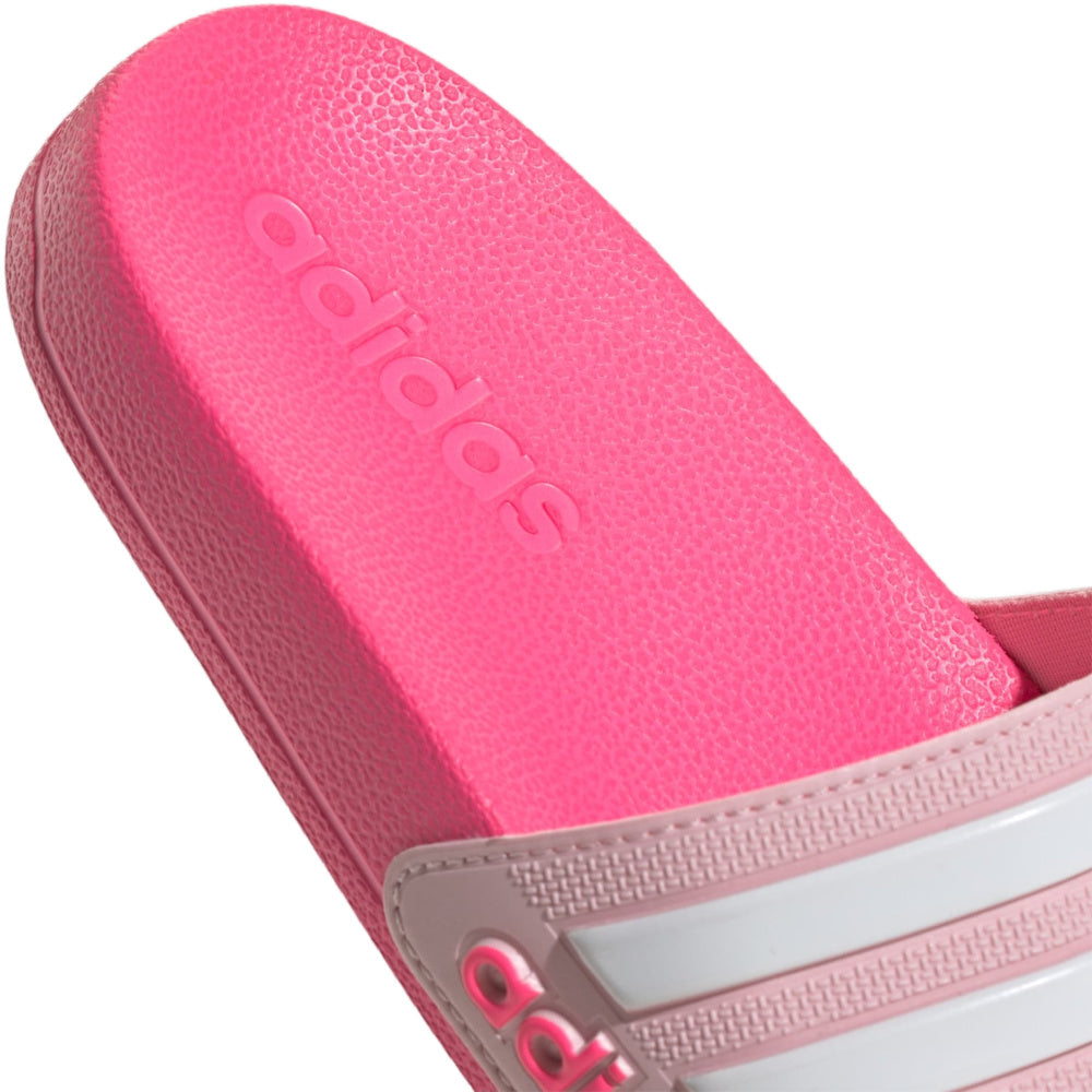 Adidas | Kids Adilette Shower Slides (Clear Pink/Cloud White/Lucid Pink)