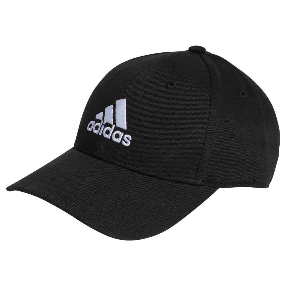 Adidas | Unisex Cotton Twill Baseball Cap (Black/White)