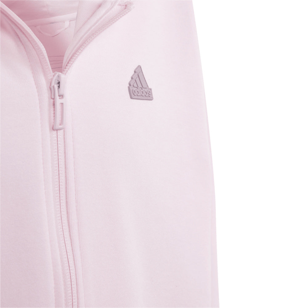 Adidas | Girls Future Icons 3-Stripe Full-Zip Hoodie (Pink)