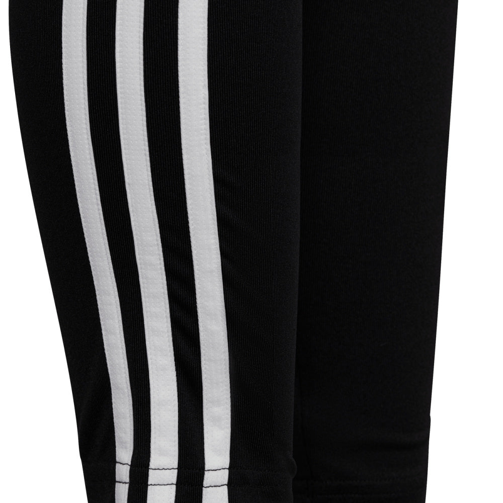 Adidas | Girls Train Essentials Aeroready 3-Stripes High Waisted Tights (Black/White)