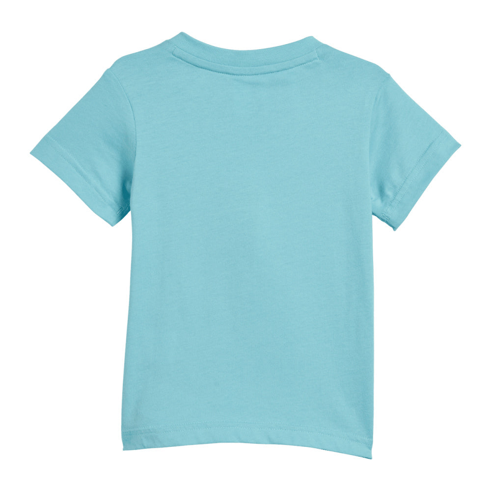Adidas | Infants Essentials Big Logo Tee and Short Set (Light Aqua/Shadow Violet)
