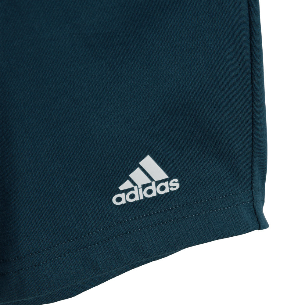 Adidas | Infants Essentials Big Logo Tee and Short Set (Light Aqua/Shadow Violet)