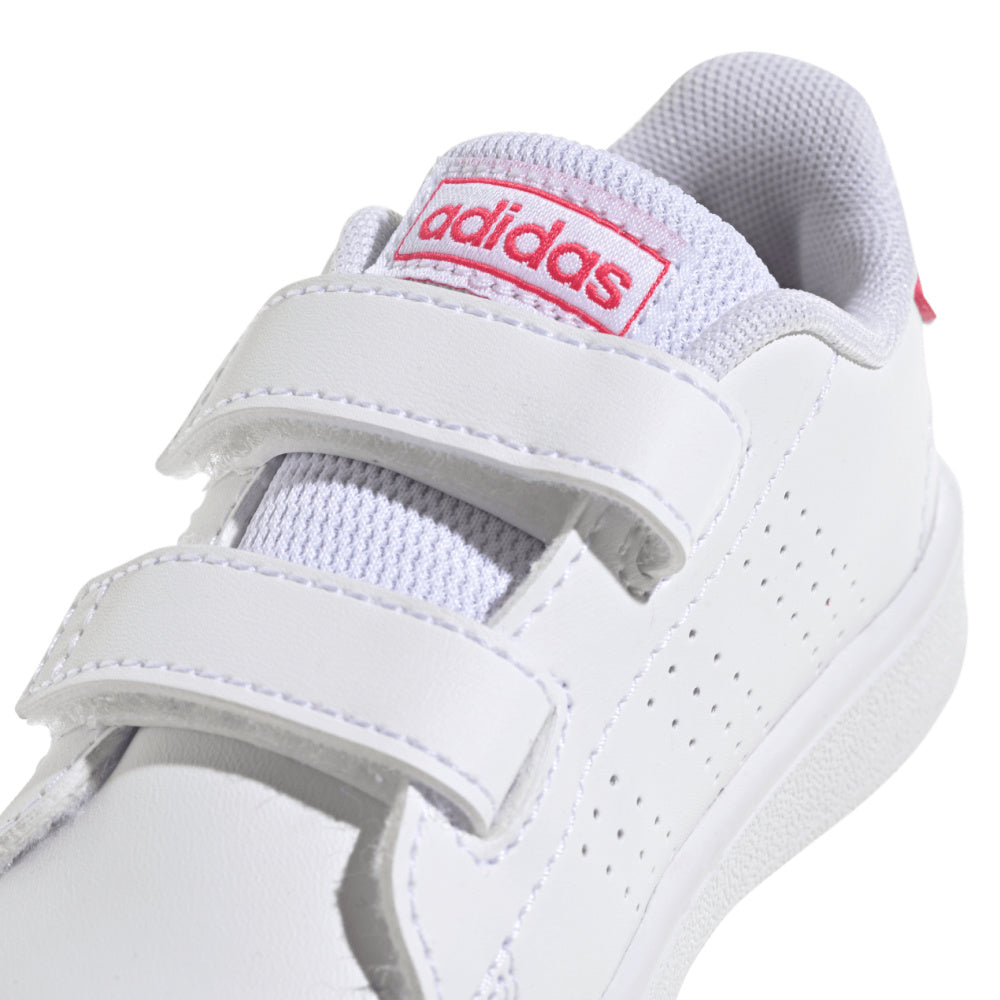Adidas | Infants Advantage Lifestyle Court (White/Pink)