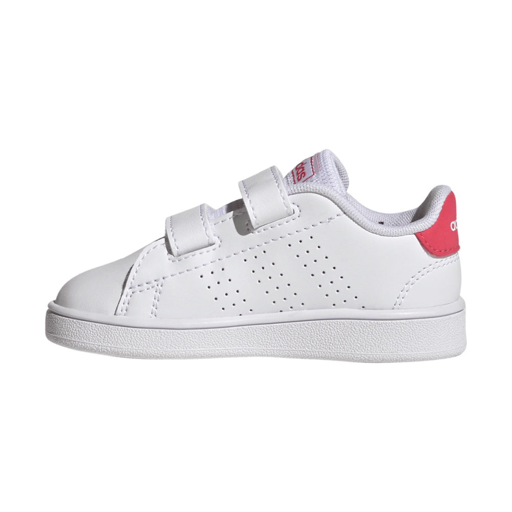 Adidas | Infants Advantage Lifestyle Court (White/Pink)