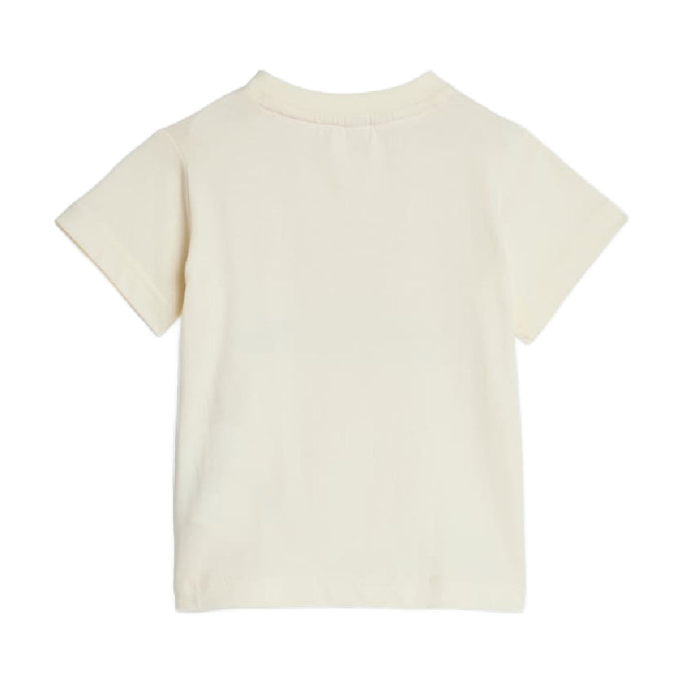 アディダス |幼児用ビッグロゴコットンTシャツセット(アイボリー/ピンク)