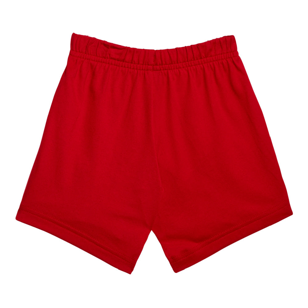 Adidas | Infants Essentials Big Logo Tee and Short Set (Black/Red)