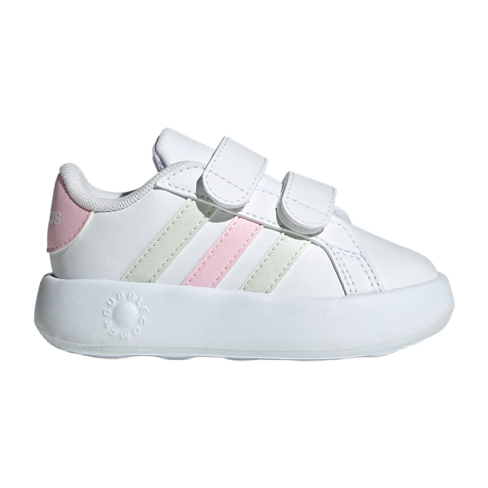 Adidas | Infants Grand Court 2.0 (White/Jade/Pink)