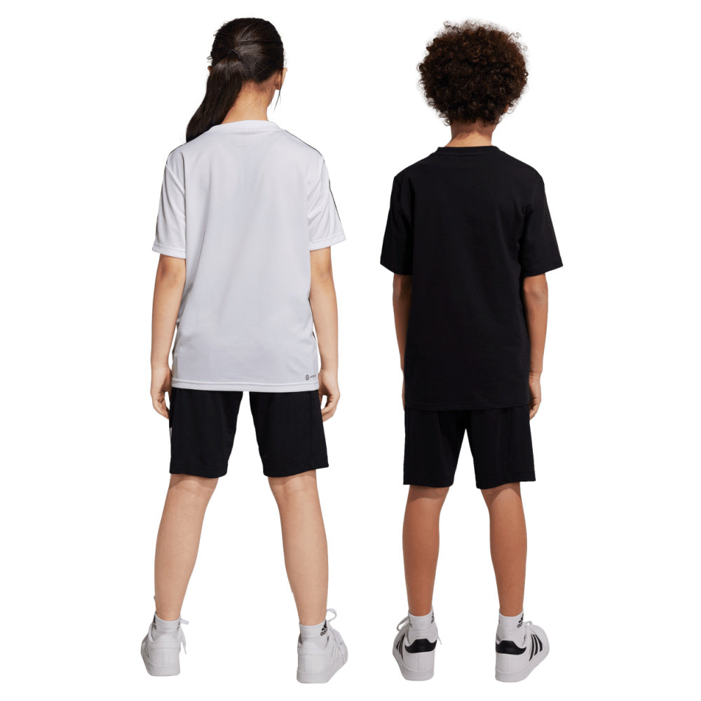 Adidas | Kids Train Essentials Aeroready Logo Regular-Fit Shorts (Black/White)