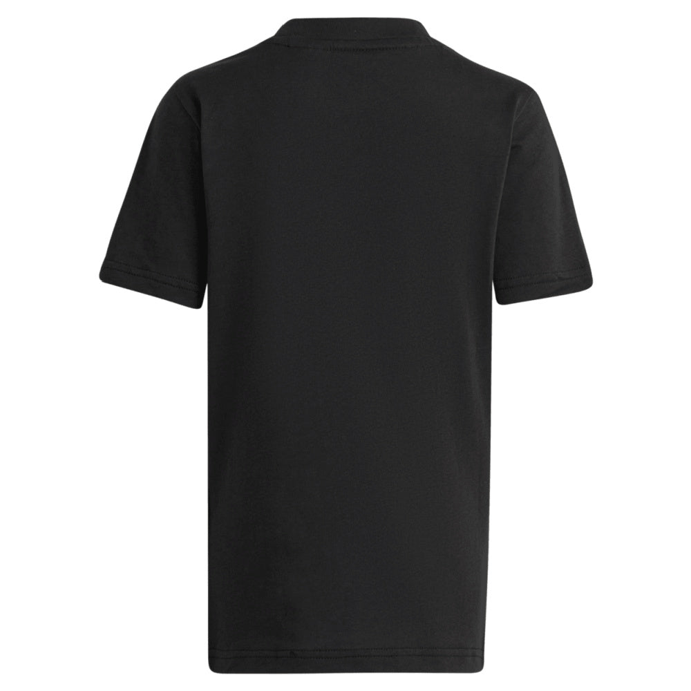 Adidas | Little Kids Unisex Big Logo Cotton Tee (Black/White)